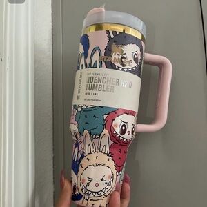 Labubu Quencher H2.0 Tumbler with Pink Handle